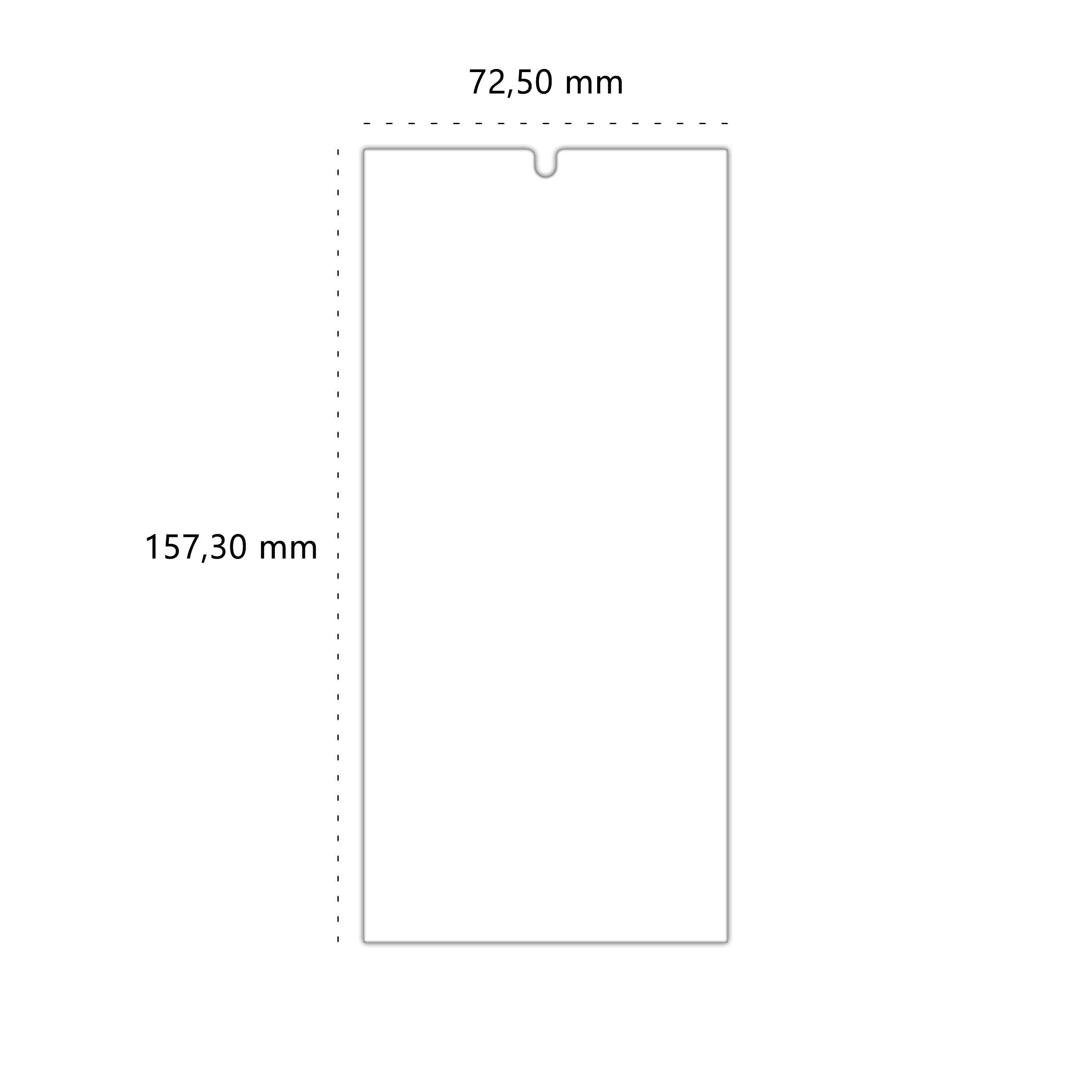 Wymiary szkła hartowanego Polski Banan BananShield do telefonu Samsung Galaxy S24 Ultra